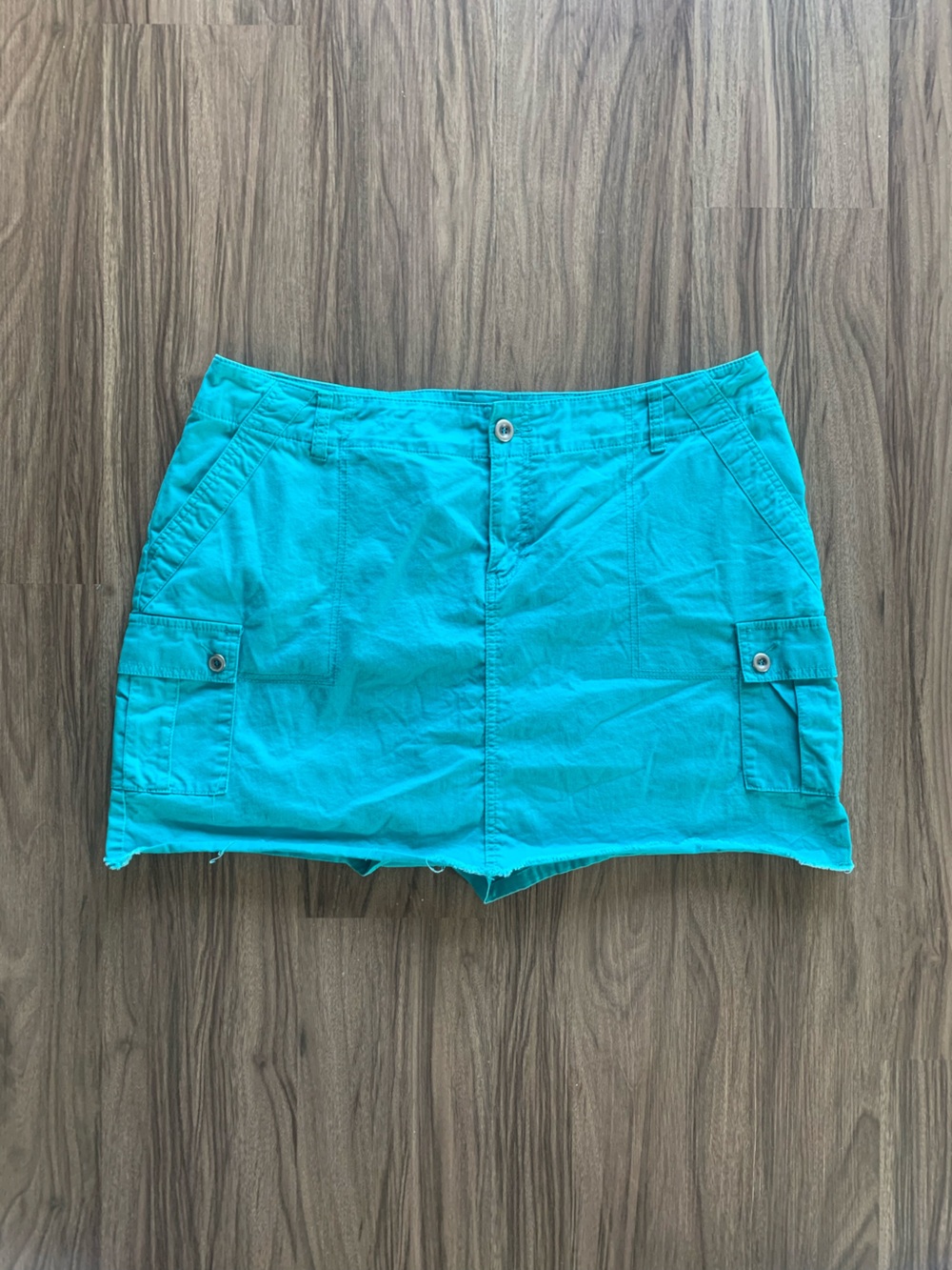 Lane Bryant Teal Cargo Short Skort